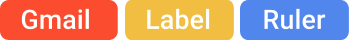 Gmail Label Ruler